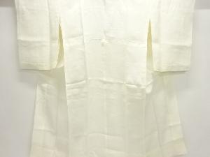 アンティーク　本麻透かし織草花模様長襦袢